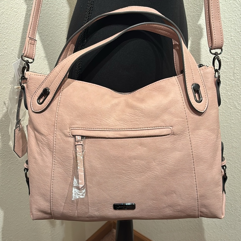 Jessica Simpson Powder Blush Roxanne Satchel - Picture 2 of 9